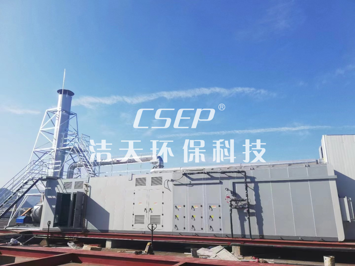 喷涂企业喷淋吸收+转轮分子筛吸附浓缩+CO